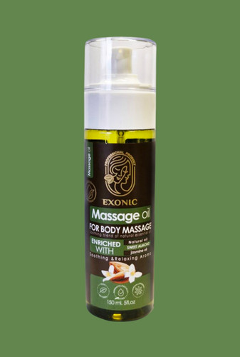 روغن ماساژ بدن اکسونیک حاوی روغن بادام شیرین و روغن یاس