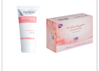 پک روشن کننده(کرم گاتیو + صابون لایه بردار بیز)